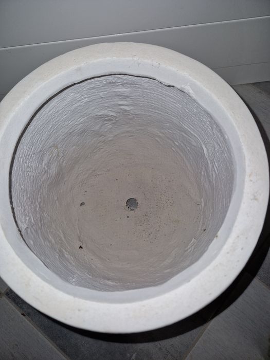 Donica Strata 25 cm biała ceramiczna