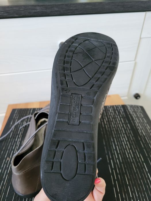 Skórzane zdrowotne botki damskie Helvesco  r.41 skóra naturalna