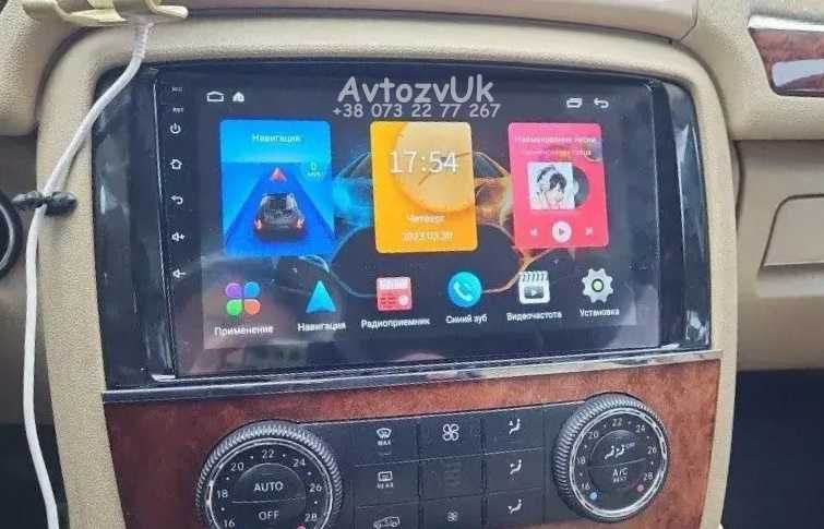 Магнитола w163 w251 R320 w210 w140 w124 Mercedes Benz ML 320 Android