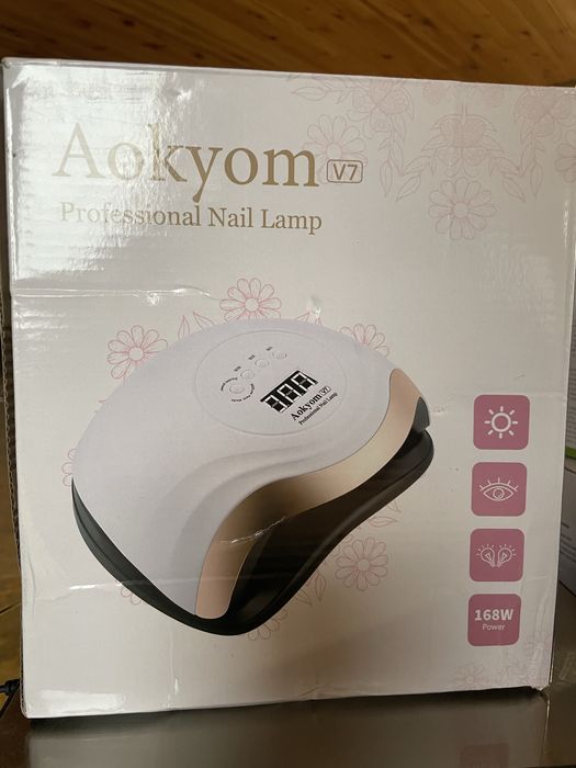 UV LED лампа для манікюру Aokyom V7 168W 36 LED з сенсором