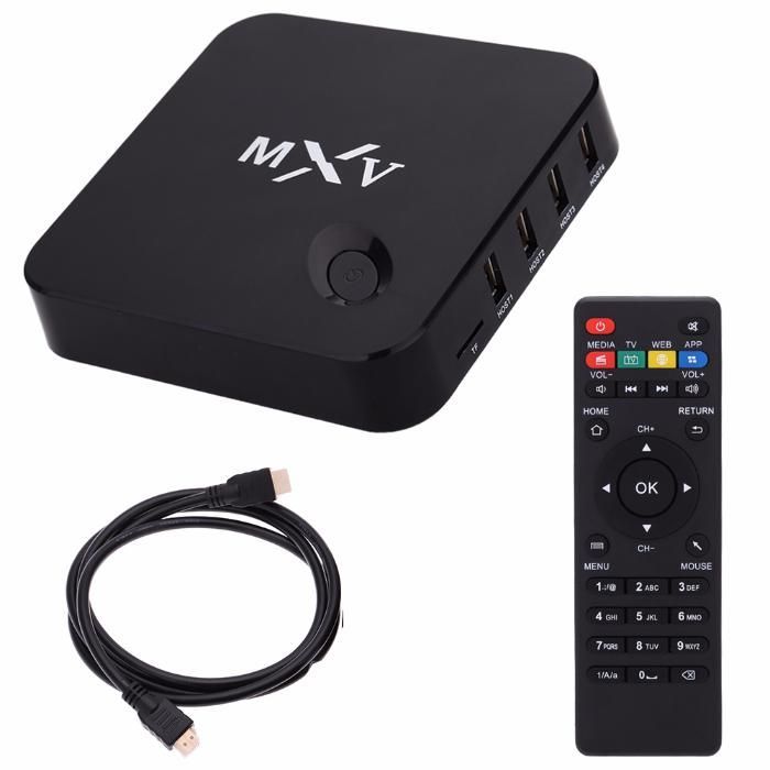 Smartv MXV Android com Miracast/DLNA/Airplay