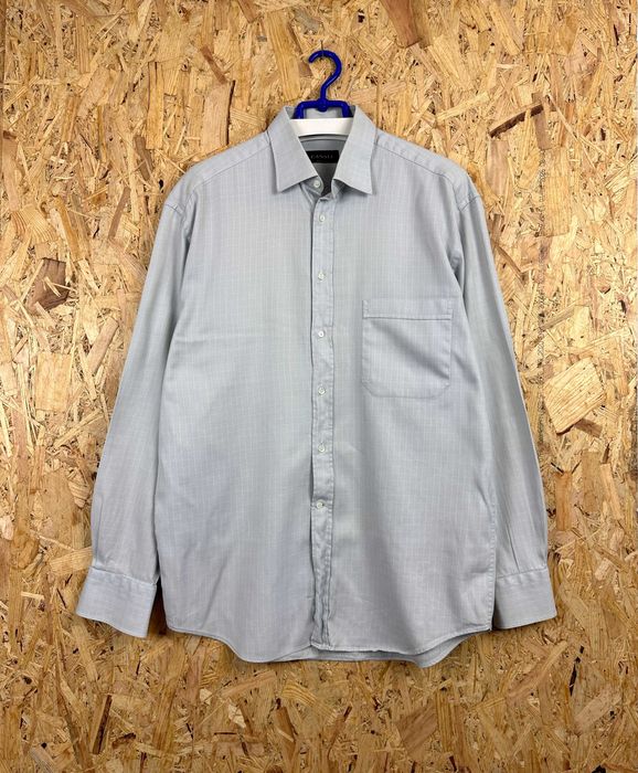 Koszula w kratę CANALI ITALY męska oldmoney casual elegancka r. XL