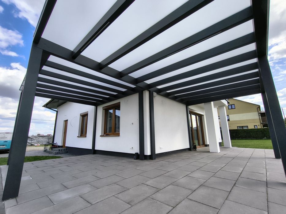 Pergola tarasowa. . Zadadzenie.Taras.