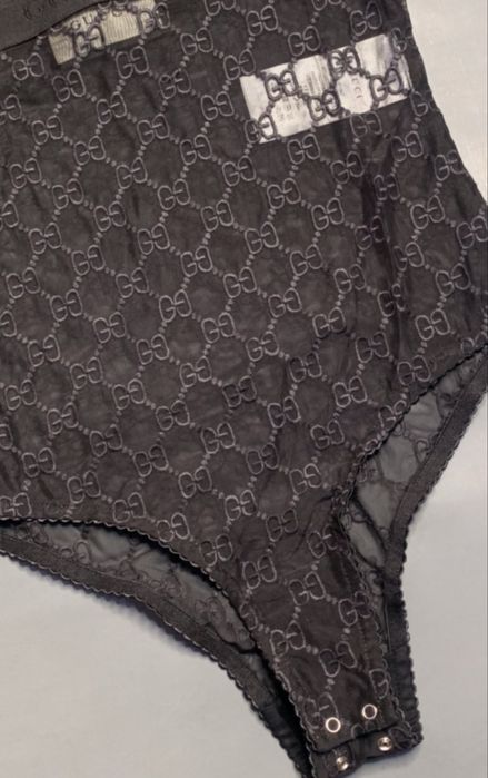 Body koronkowe czarne Gucci