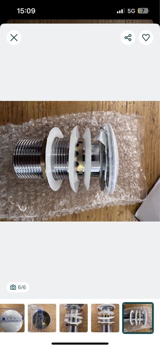 Conjunto 3 Válvula clic clac lavatório / bidé - NOVO