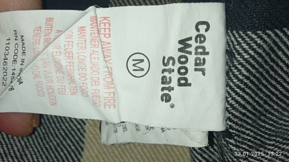 Рубашка в клетку размер М