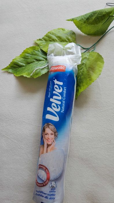 Velvet płatki kosmetyczne okrągłe duże opakowanie chusteczki chustki do pępka demakijażu i tym podobne