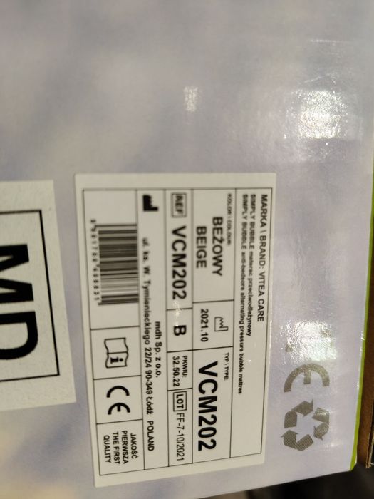 Materac przeciwodleżynowy Vitea Care