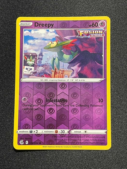 Carta Pokémon Dreepy 128/264 Fusion Strike