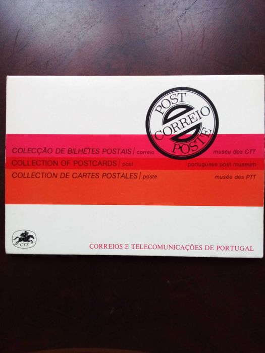 12 Postais com peças do Museu dos CTT, editados pelo mesmo.