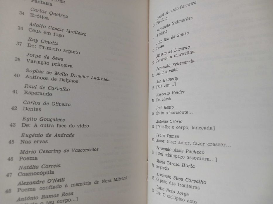 Eros de passagem, poesia erótica contemporânea