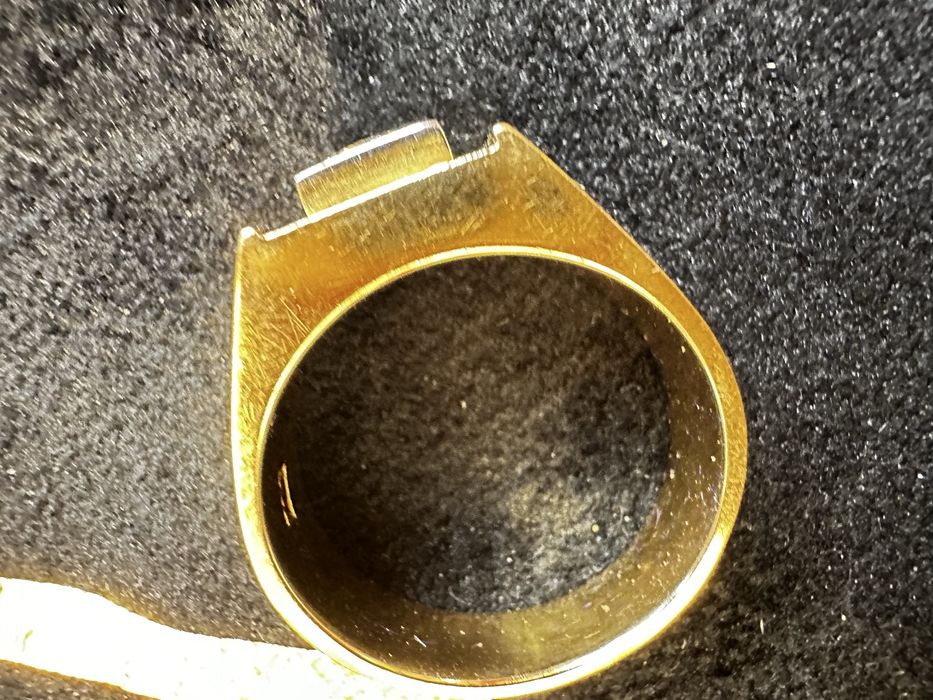 Zloty sygnet z diamentem inwestycja Szczecon