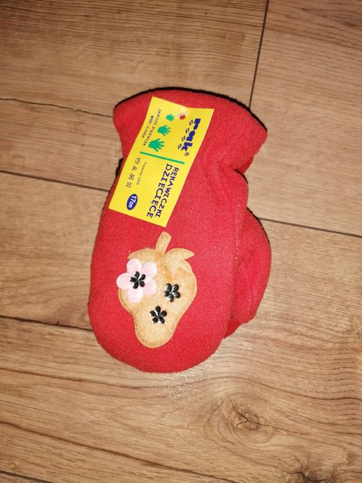 Polarowe rękawiczki dziewczęce