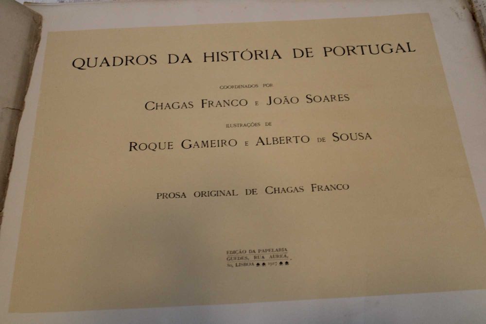 Livro Quadros da Historia de Portugal, 1 ª Edição de 1917