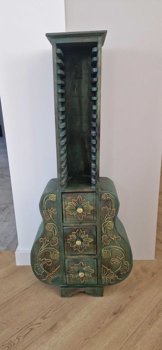 Stylowa szafka VINTAGE w kształcie gitary - 20 lat, jak nowa!