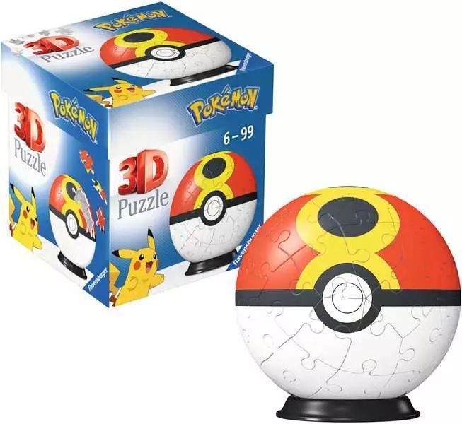 Puzzle 3D 54 elementy. Pokemon Dusk Ball. Ravensburger