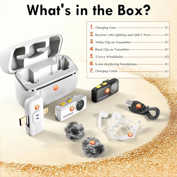 ! Акція! Бездротові професійні  мікрофони Unimeet 2 передавачі + прий