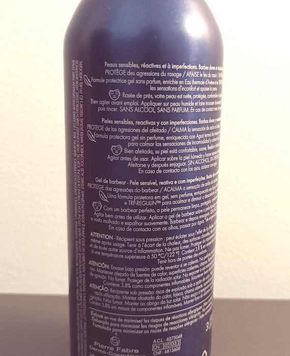 Gel de barbear Avène 150ml