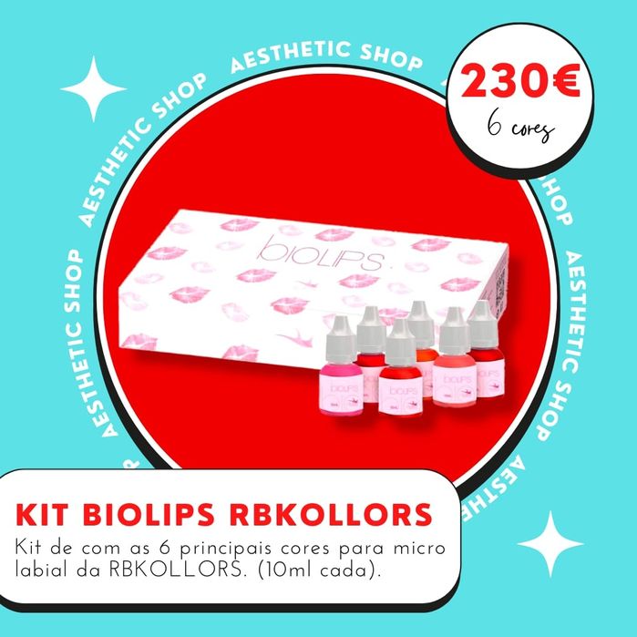 Micropigmentação Labial - Kit Biolips RB Kollors