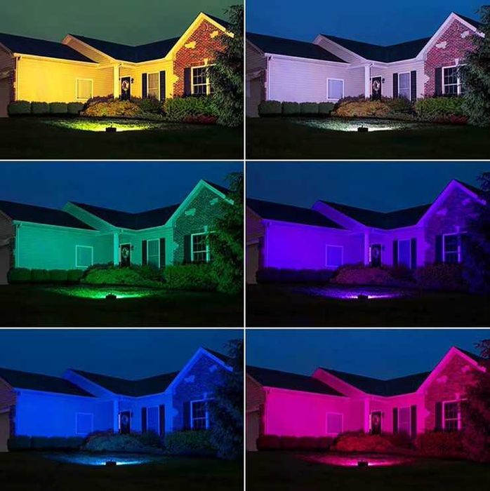 Holofote RGB 20W, 30W, 50W, 100W IP68 A prova de Agua