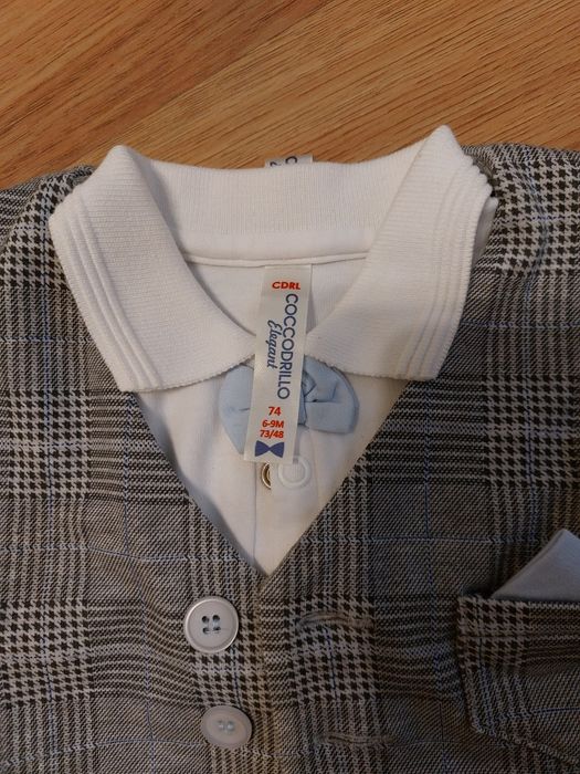 Eleganckie ubranko do chrztu, garnitur. Coccodrillo