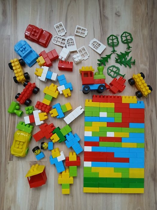 Klocki plastikowe duże, 2 zestawy