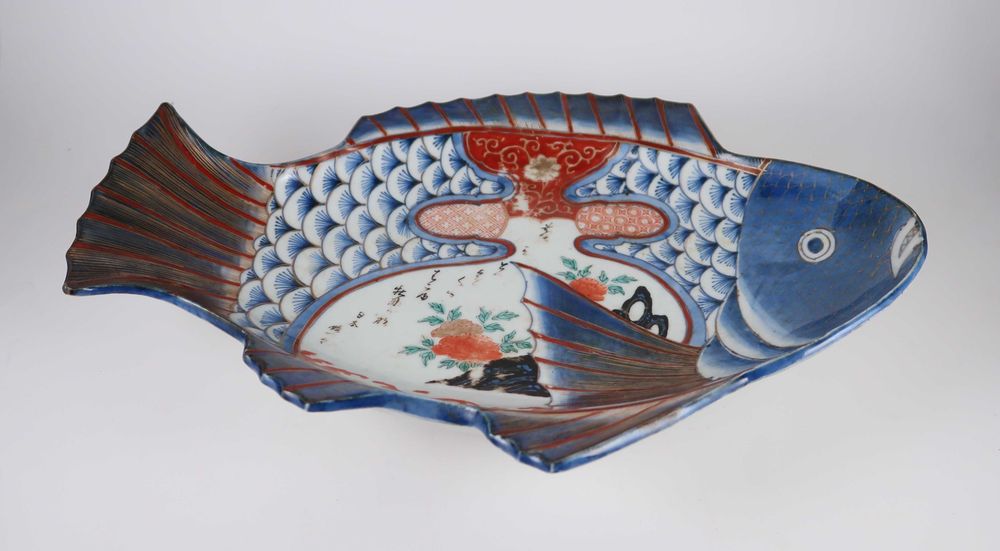 Travessa Peixeira porcelana Imari Séc. XIX/XX