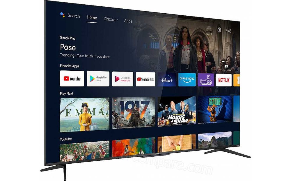 Telewizor QLED 55" Thomson 4K UHD Android TV BT DVB-T2 HEVC 55UQ7000 Nowy Gwarancja