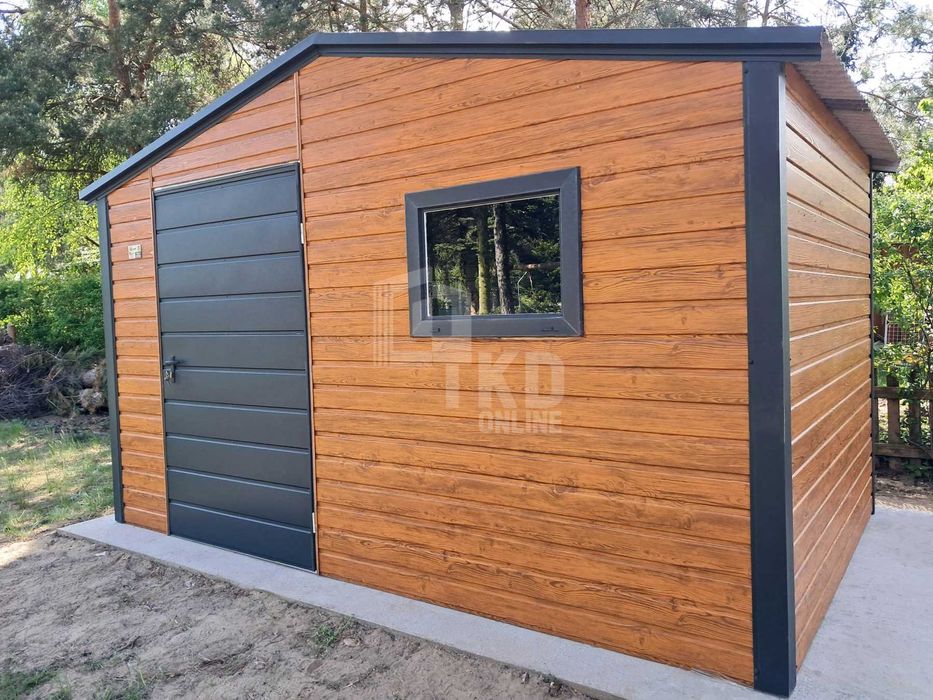 Schowek domek ogrodowy 3x2m - drzwi - 2x okno  dach dwuspadowy TKD368
