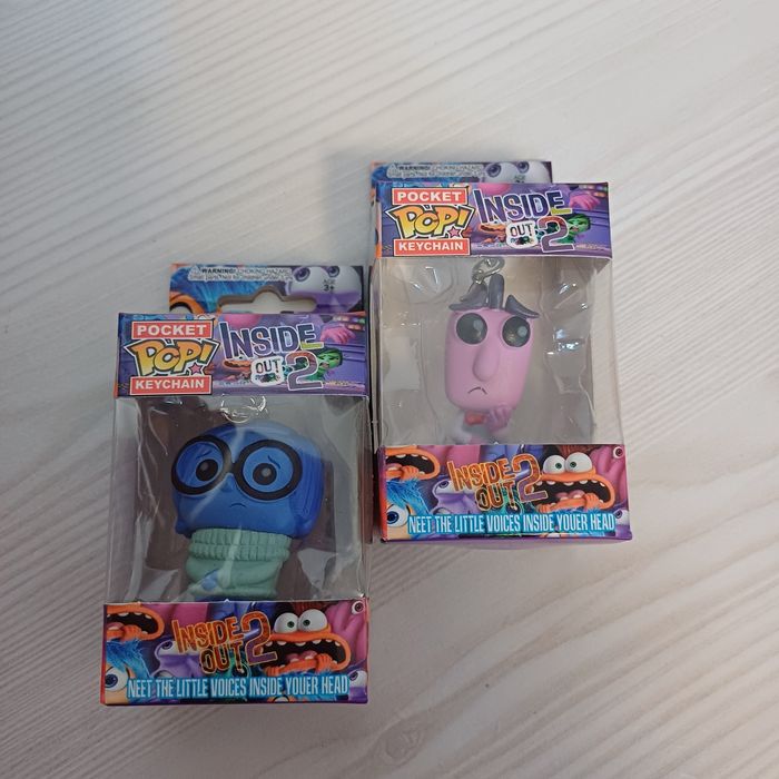2 x Brelok Pocket INSIDE OUT 2 Strach i Smutek