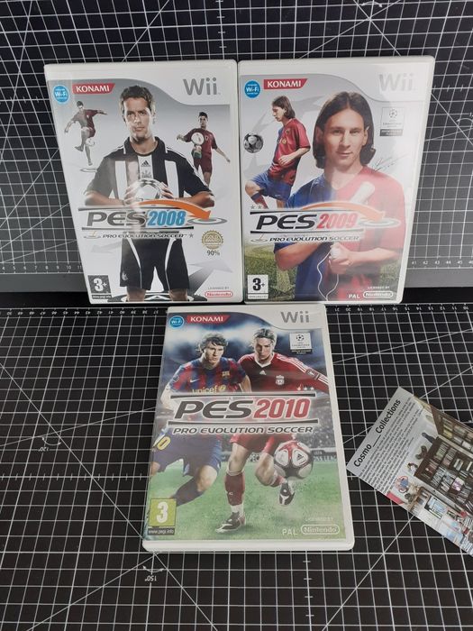 Jogos Nintendo Wii Pro Evolution Soccer 2008 a 2010.