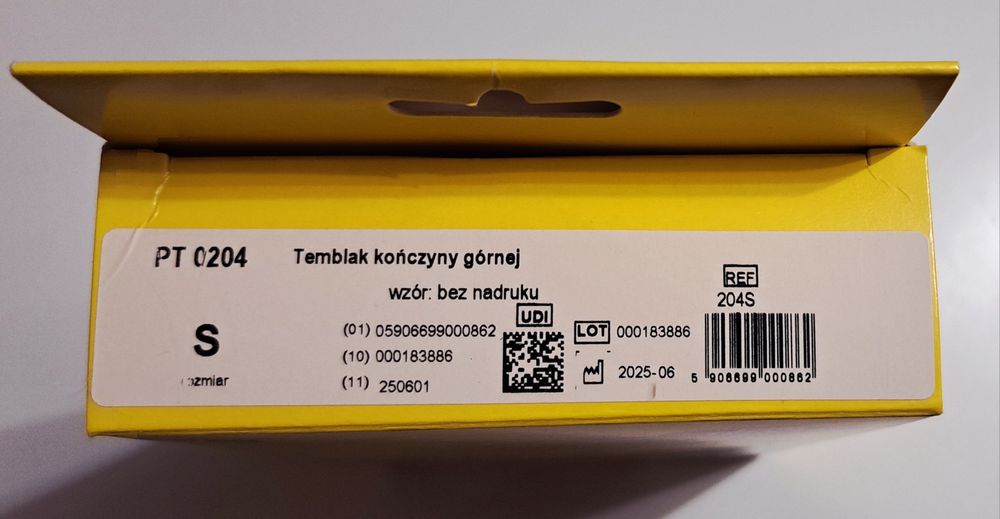 Temblak kończyny górnej roz. S
