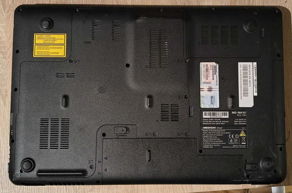 Laptop Medion 17,3'' i3 / 3GB / 1 T komplet lub zamiana