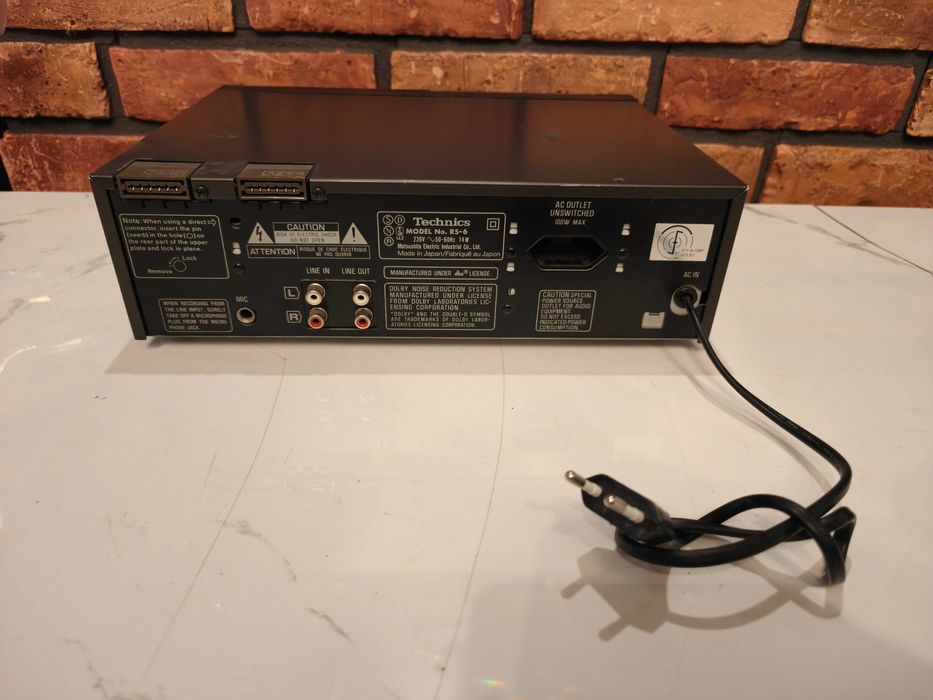 TECHNICS RS-6 dbx ATS ! Rzadki magnetofon kasetowy do naprawy