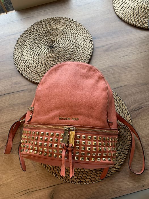 Skorzany plecak Michael Kors