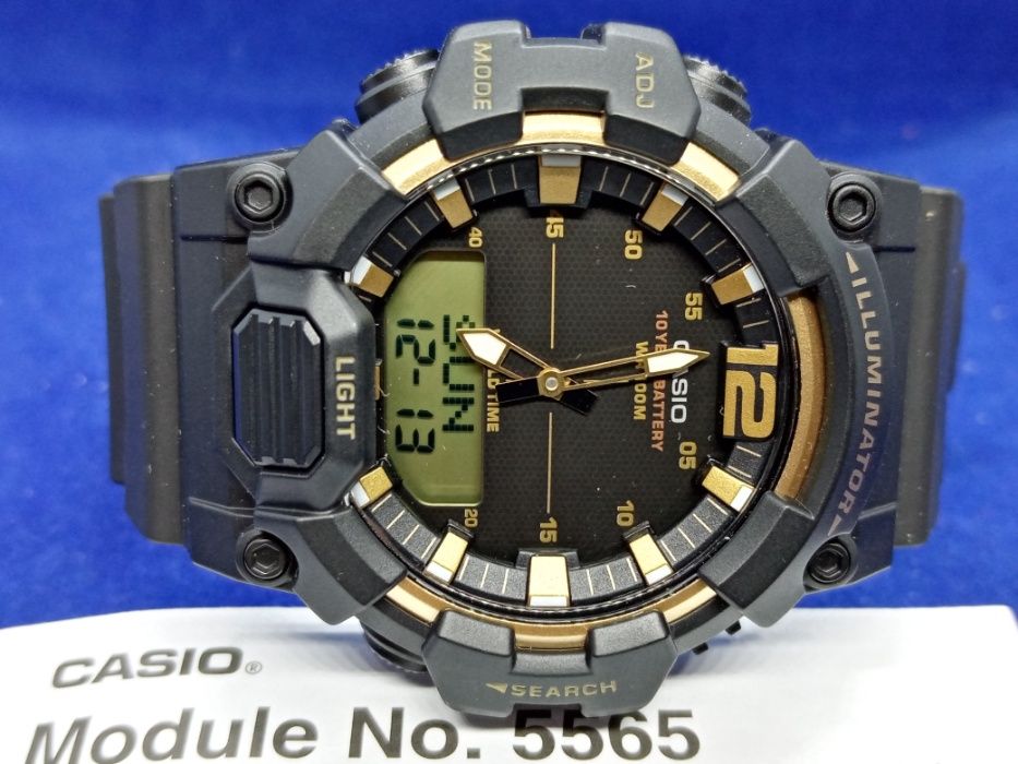 Casio HDC-700-9AVEF Gold Ana/Digi - Novo e Original