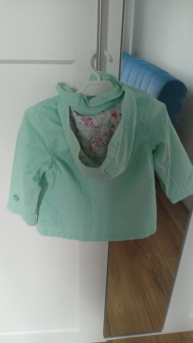 Turkusowa kurtka baby club C&A rozmiar 92.
