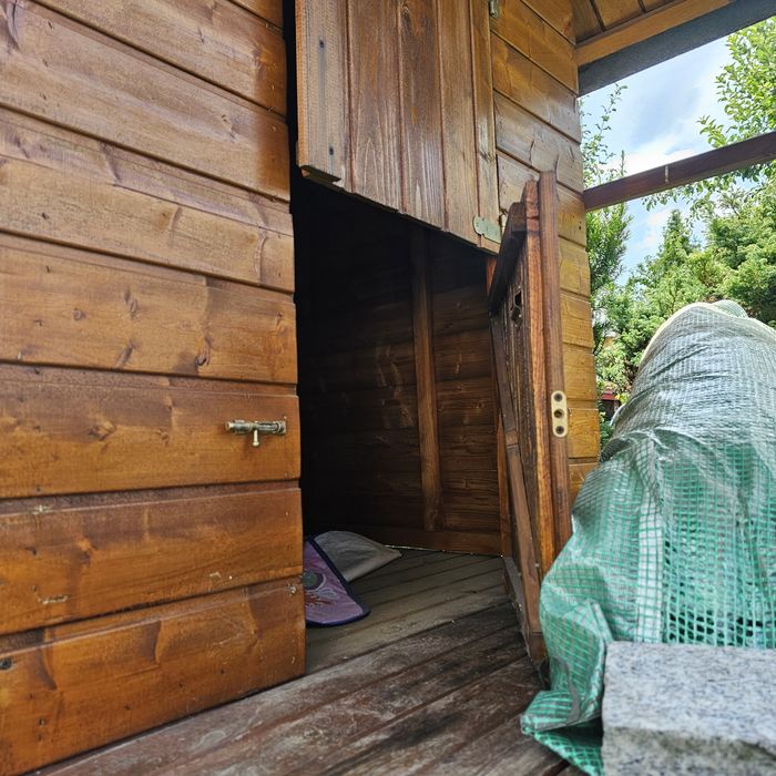 Domek dla dzieci do ogrodu drewniany