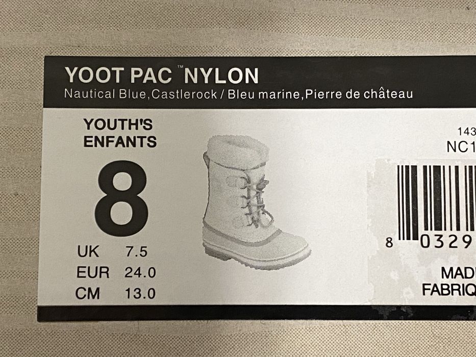 Sorel Yoot Pac Nylon 24 (UK 7.5) niebieskie