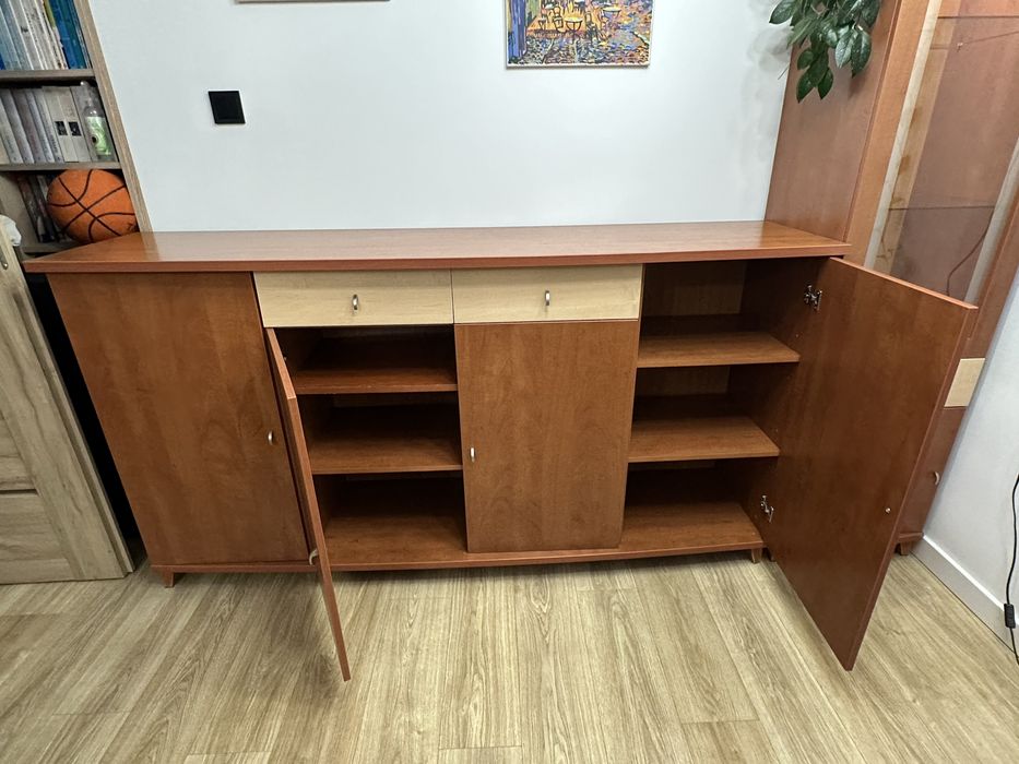 Komplet mebli  Wójcik- komoda, witryna, szafka tv