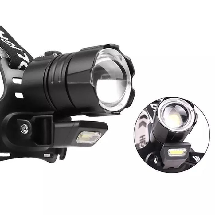 Lanterna de cabeça com 35.000 Lumens com ZOOM e led XHP90.2