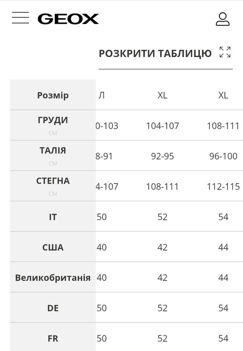 Куртка чоловіча демісезонна Geox Respira розмір 50-52