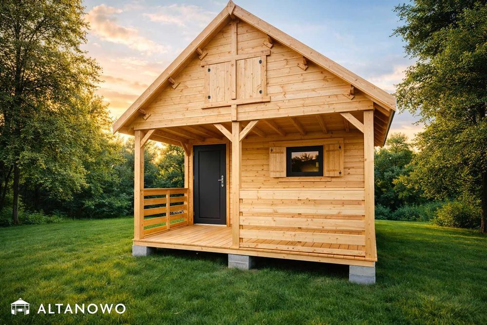 Domek letniskowy bez pozwolenia do 35m2 drewniany | montaż | producent