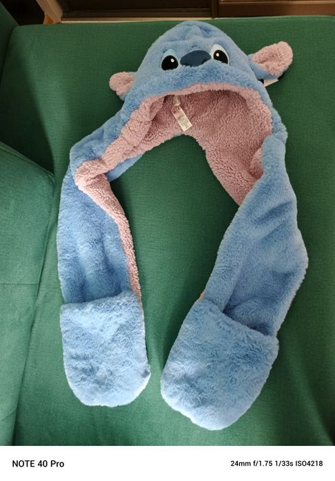 Czapka szalik rękawiczki Stitch