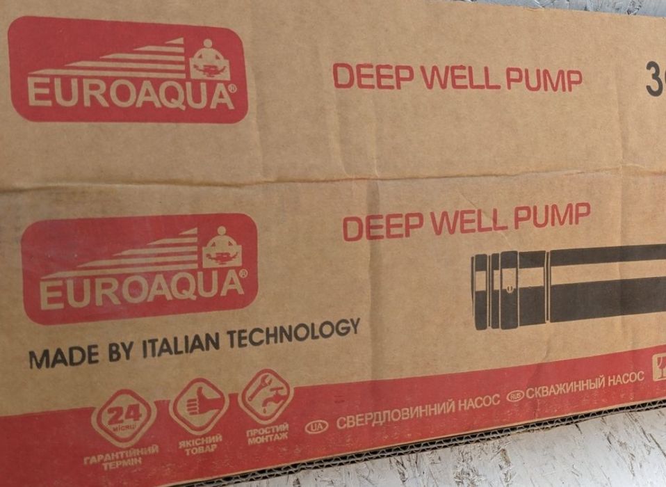 Euroaqua насос погружний для свердловин і колодязя
