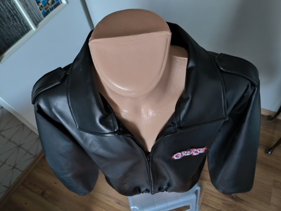 Smiffys Kurtka T-Birds Grease Jacket M czarna przebranie męska 50s 60s