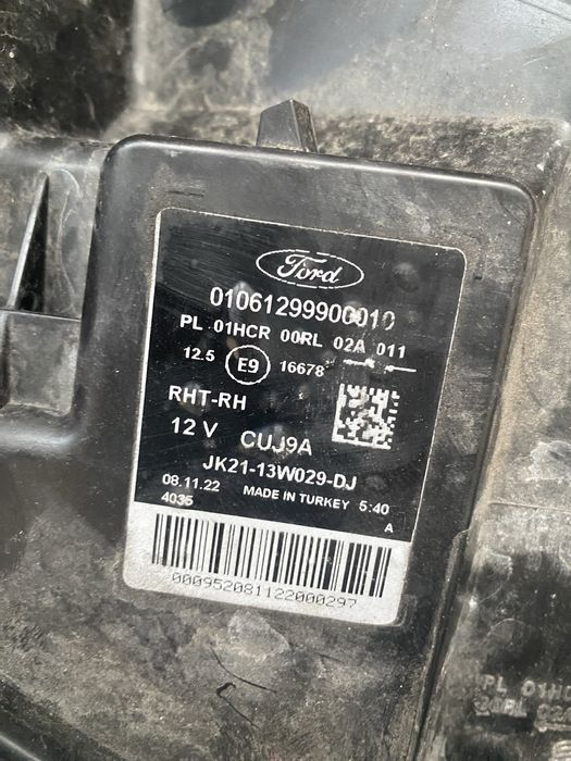 Фари Ford Transit 17- права ліва Led кріплення Оригінал JK21-13W029-DJ