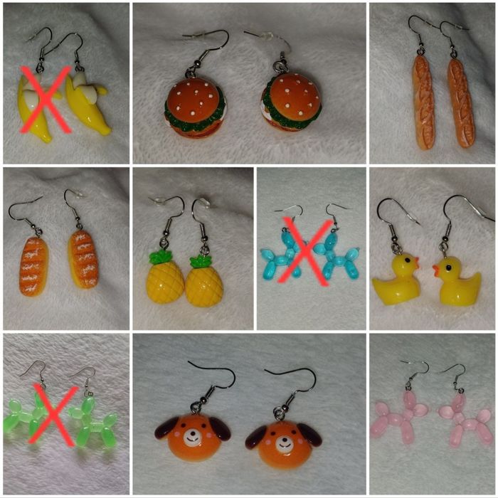 Brincos divertidos. Novos. 2,25€ cada