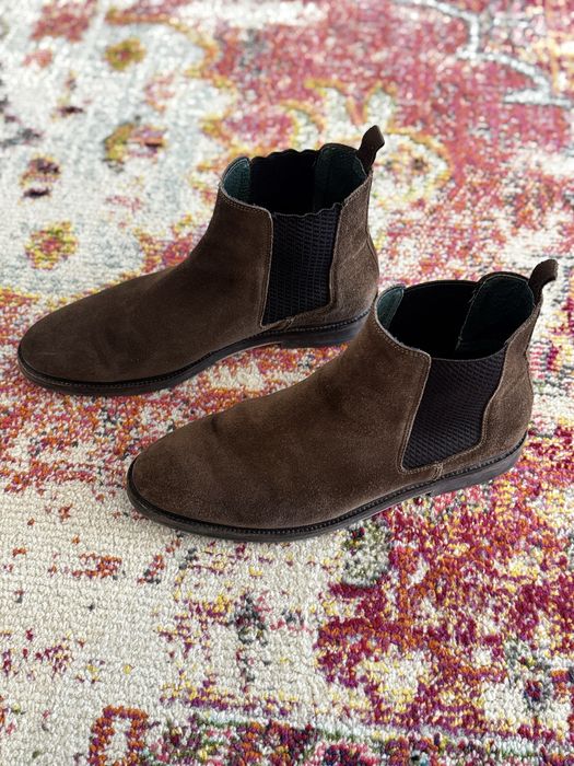 Botas camurça castanhas 45 Manfield