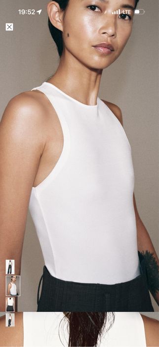 Zara боді чорне та біле